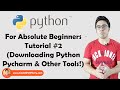 Downloading Python and Pycharm Installation | Python Tutorials For Absolute Beginners In Hindi #2