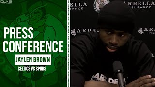 Jaylen Brown LIKES Where Celtics Are Heading into 2024 | Postgame Interview 12/31/23