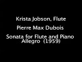 dubois sonata for flute and piano mvt. 1