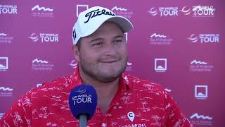 Zander Lombard Flash Interview Saturday Third round 2023 Ras al Khaimah Championship