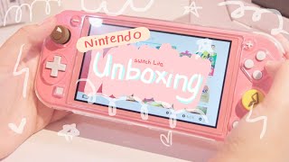 My Very First Nintendo Switch Lite Coral Unboxing 2021