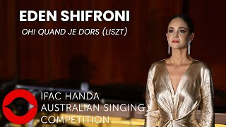 2024: Eden Shifroni, Soprano. Semi-Finals Concert, first performance (Liszt)