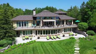 Northern Michigan lakefront home with boat slip on Lake Charlevoix