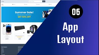 Next13 Fullstack E-Commerce ๐ - 06 App Layout | React.js & Typescript ๐ฅ