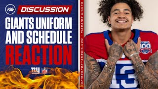 Giants Uniform and Schedule Reaction