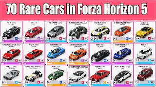 List 70 Rare Cars in Forza Horizon 5