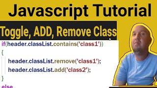 JavaScript for Beginners | Add Remove and Toggle CSS Classes