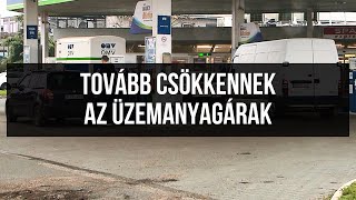 Tovább csökkennek az üzemanyagárak