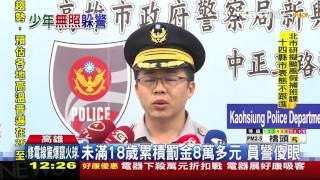 【TVBS】 未成年無照騎車！　遇警心虛闖紅燈落跑