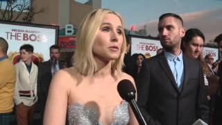 The Boss: Kristen Bell Red Carpet Movie Premiere Interview | ScreenSlam