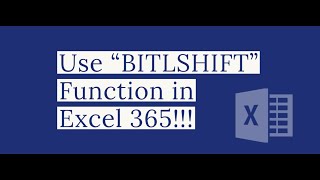How to Use BITLSHIFT Function in Excel?