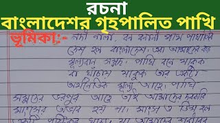 বাংলাদেশর গৃহপালিত পাখি রচনা। paragraph domestic Bird।প্রবন্ধ বাংলাদেশের গৃহপালিত পাখি।mb pathshala