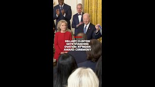 Hillary Clinton gets standing ovation at Presidential Medal of Freedom awards