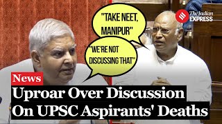 Jagdeep Dhankar Raises UPSC Aspirants' Deaths, Mallikarjun Kharge Pushes For NEET, Manipur Too