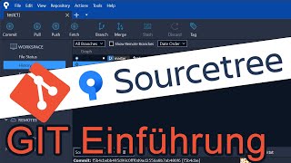 Sourcetree Git Anfänger Einführung - Befehle commit, push, pull