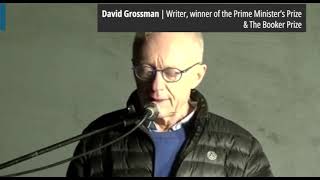 David Grossman's speech at the protests