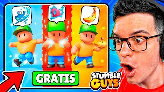 COMPRO TODOS los NUEVOS *EMOTES ESPECIALES* en STUMBLE GUYS y ASÍ FUNCIONAN! 😱