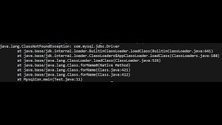 java.lang.ClassNotFoundException: com.mysql.jdbc.Driver