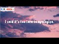 Apologize- OneRepublic- lightning_Rider(Lyrics)🎶