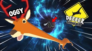 😂Oggy Is In TIME TRAVEL!! | DEER SIMULATOR FUNNY GAMEPLAY