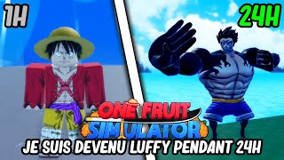 Je suis DEVENU LUFFY pendant 24H sur ONE FRUIT !