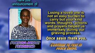 Fortuna Benoit Ferdinand thank you