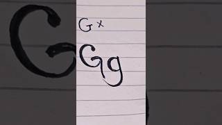 how to draw Gg#handwriting  #alphabet #viralshorts