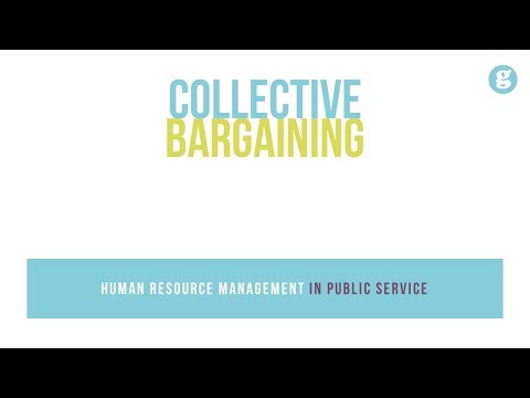 Which is an example of collective bargaining?