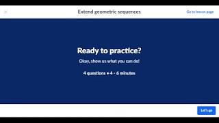 Sequences - Extend Geometric Sequences