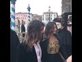 Monica Bellucci and Nicolas Lefebvre during masked ball in Venice