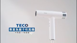 TECO東元家電 BLDC專業負離子吹風機 - XYFXZ003 ┃商品特色(30s)