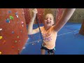 daddy vs daughter rock climbing