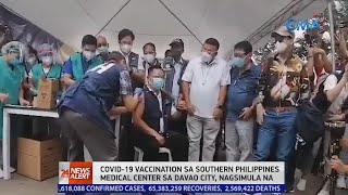 COVID-19 vaccination sa Southern Philippines Medical Center sa Davao City, ... | 24 Oras News Alert