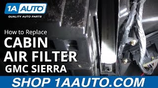 How to Replace Cabin Air Filter 99-02 GMC Sierra 2500