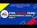 Civil Service Exam Drill for 2024 (ENVIRONMENTAL ISSUES Part 1)