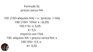 CALCOLO DELL'IVA CON ESERCIZIO