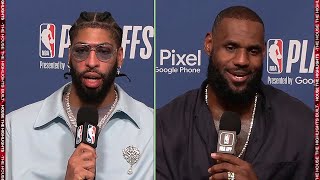 LeBron James & Anthony Davis on Facing Nuggets & Series Win vs Warriors, Postgame Interview