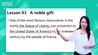 Lesson 93 A noble gift 崇高的礼物《新概念英语第二册》新东方新版 - 田静