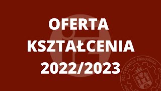 Wydział Inżynierii Zarządzania - Oferta kształcenia 2022/2023