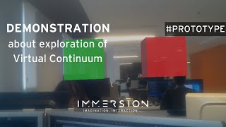 Prototype | Demonstration about exploration of Virtual Continuum