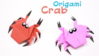 Easy Origami Cute Crab || How to make Paper Crab step by step