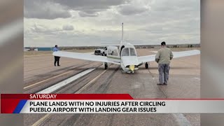 Plane lands at Pueblo Airport after reporting landing gear issues