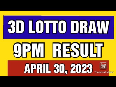 3D LOTTO SWERTRES RESULT TODAY 9PM DRAW APRIL 30, 2023 PCSO 3D LOTTO ...