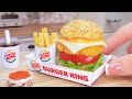 Amazing Miniature Burger King Recipe | Delicious Tiny Fast Food Making by Miniature Cooking