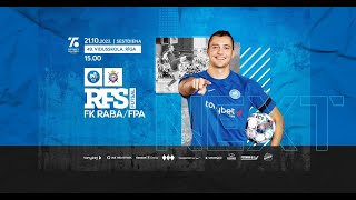 SPĒLES IERAKSTS |  TELPU FUTBOLA VIRSLĪGA | RFS FUTSAL 11:5 FK RABA/FPA