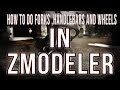 Zmodeler3:How to do Forks, Handlebars and wheels in zmodeler3 2023 Updated