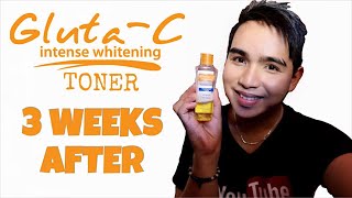 GLUTA-C INTENSE WHITENING TONER REVIEW | SAGOT SA MALAKING PORES AT ACNE SCARS