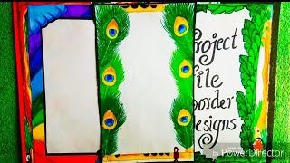 Very easy border design for school projects |Very simple border design | Cover Page design |#project