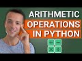 Advanced arithmetic operators in Python | True vs floor division, modulo operation, exponentiation