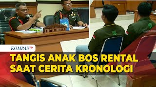 [FULL] Pecah Tangis Anak Bos Rental Cerita Kronologi Penembakan saat Bersaksi di Sidang